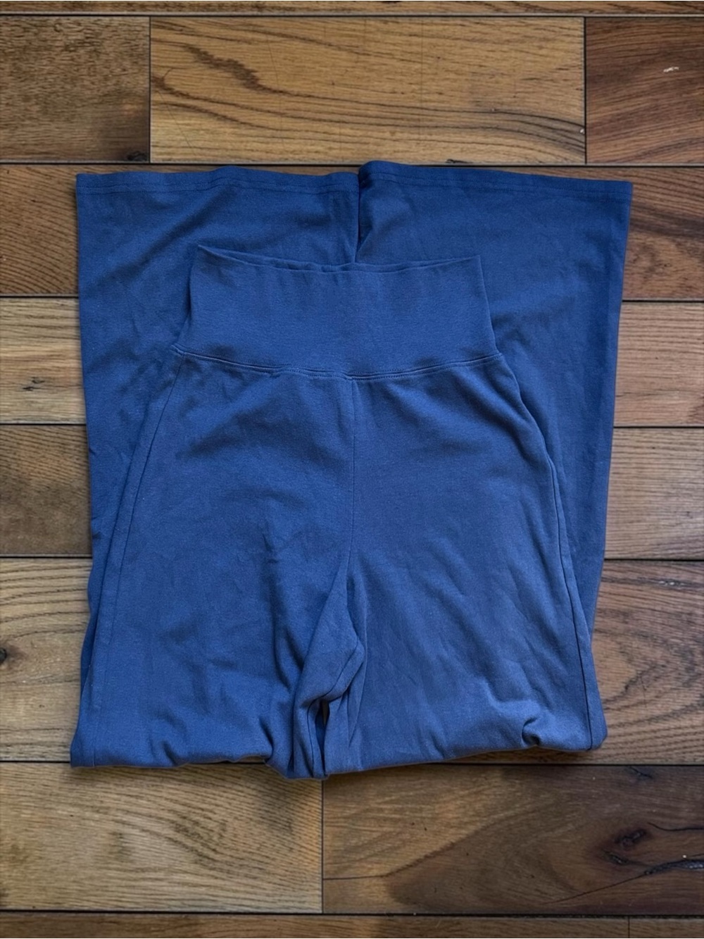 HeSaYep Dark Gray Foldover Wide Leg Yoga Pants Size S